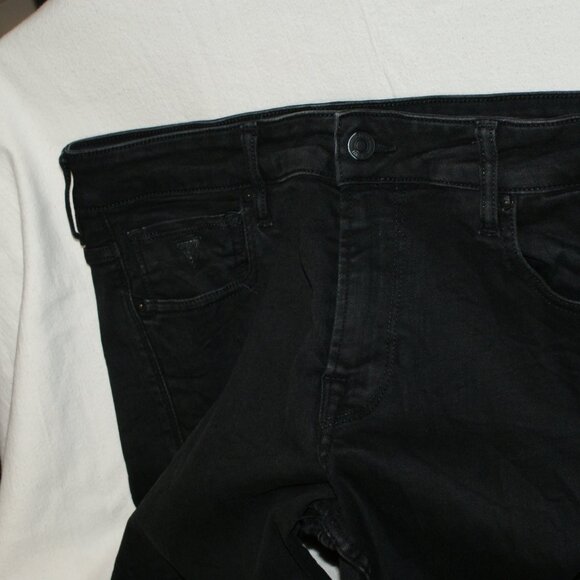 Guess Skinny Black Jeans Size 33 x 32 - Picture 13 of 16